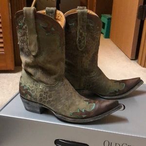 Old Gringo boots size 9 Villa Leopard Prnt